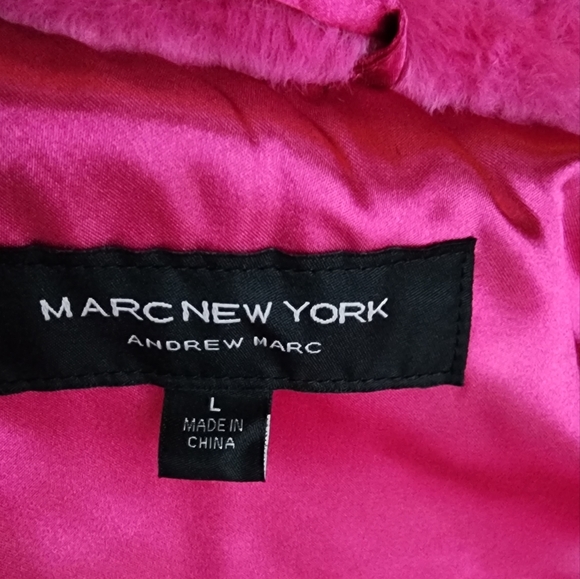 Marc New York Faux Hot Pink Fur Vest NEW! - Picture 8 of 13